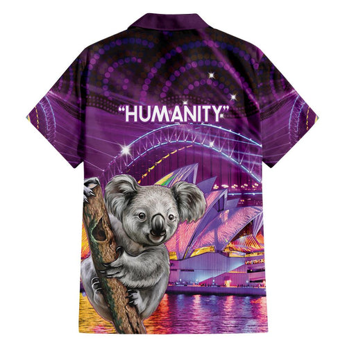 Vivid Sydney Australia Family Matching Tank Maxi Dress and Hawaiian Shirt Humanity Aussie Koala Fanciful Light