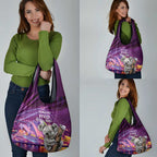 Vivid Sydney Australia Grocery Bag Humanity Aussie Koala Fanciful Light