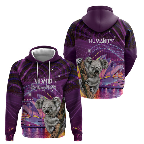 Vivid Sydney Australia Hoodie Humanity Aussie Koala Fanciful Light