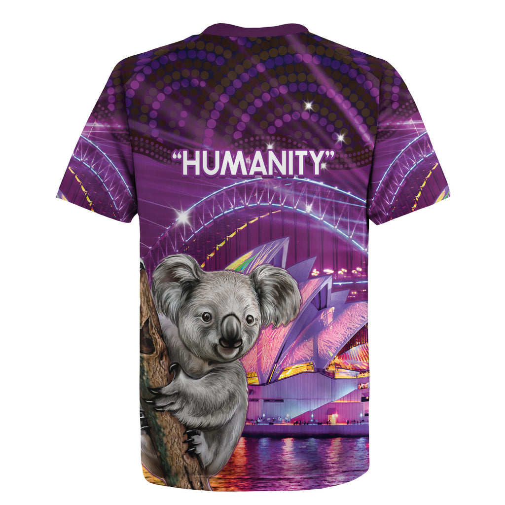 Vivid Sydney Australia Rugby Jersey Humanity Aussie Koala Fanciful Light