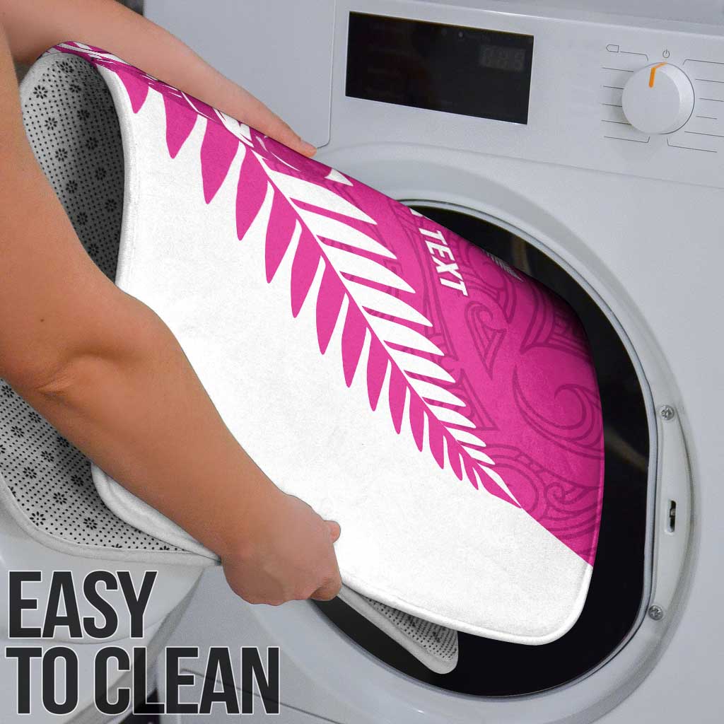 New Zealand Silver Fern Rugby Custom Bathroom Set Go All Black Maori Pink Version - Aussie Hoodie