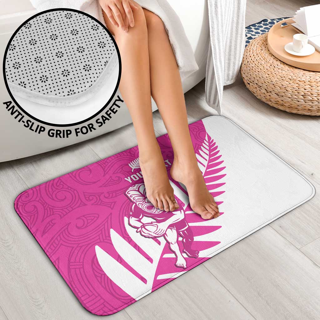 New Zealand Silver Fern Rugby Custom Bathroom Set Go All Black Maori Pink Version - Aussie Hoodie
