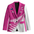 New Zealand Silver Fern Rugby Custom Blazer Go All Black Maori Pink Version - Aussie Hoodie