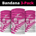 New Zealand Silver Fern Rugby Custom Neck Gaiter Go All Black Maori Pink Version - Aussie Hoodie