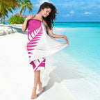 New Zealand Silver Fern Rugby Custom Sarong Go All Black Maori Pink Version