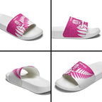 New Zealand Silver Fern Rugby Custom Slide Sandals Go All Black Maori Pink Version - Aussie Hoodie
