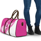 New Zealand Silver Fern Rugby Custom Travel Bag Go All Black Maori Pink Version - Aussie Hoodie