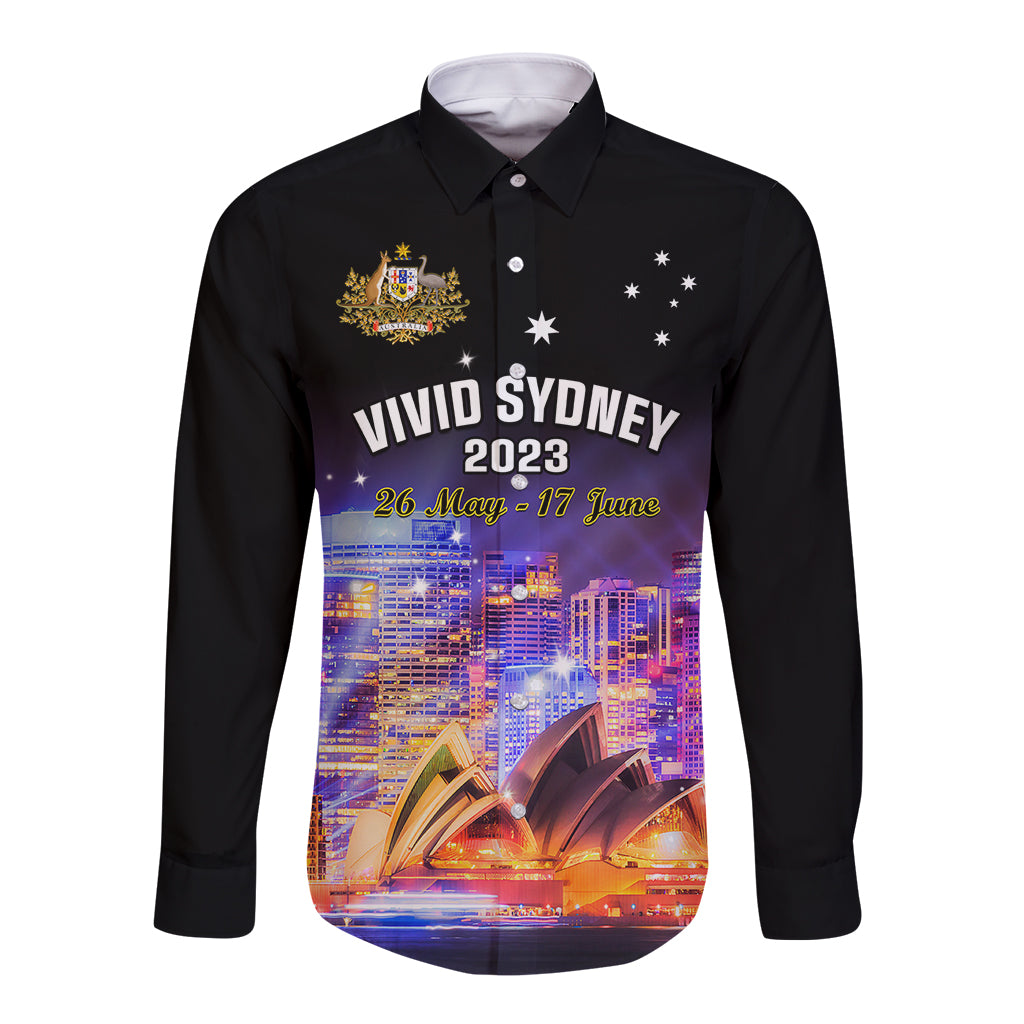 australia-vivid-sydney-2023-long-sleeve-button-shirt-aussie-proud-sydney-opera-house