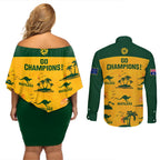 australia-soccer-couples-matching-off-shoulder-short-dress-and-long-sleeve-button-shirts-matildas-world-cup-2023-tropical-style