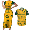 australia-soccer-couples-matching-short-sleeve-bodycon-dress-and-hawaiian-shirt-matildas-world-cup-2023-tropical-style