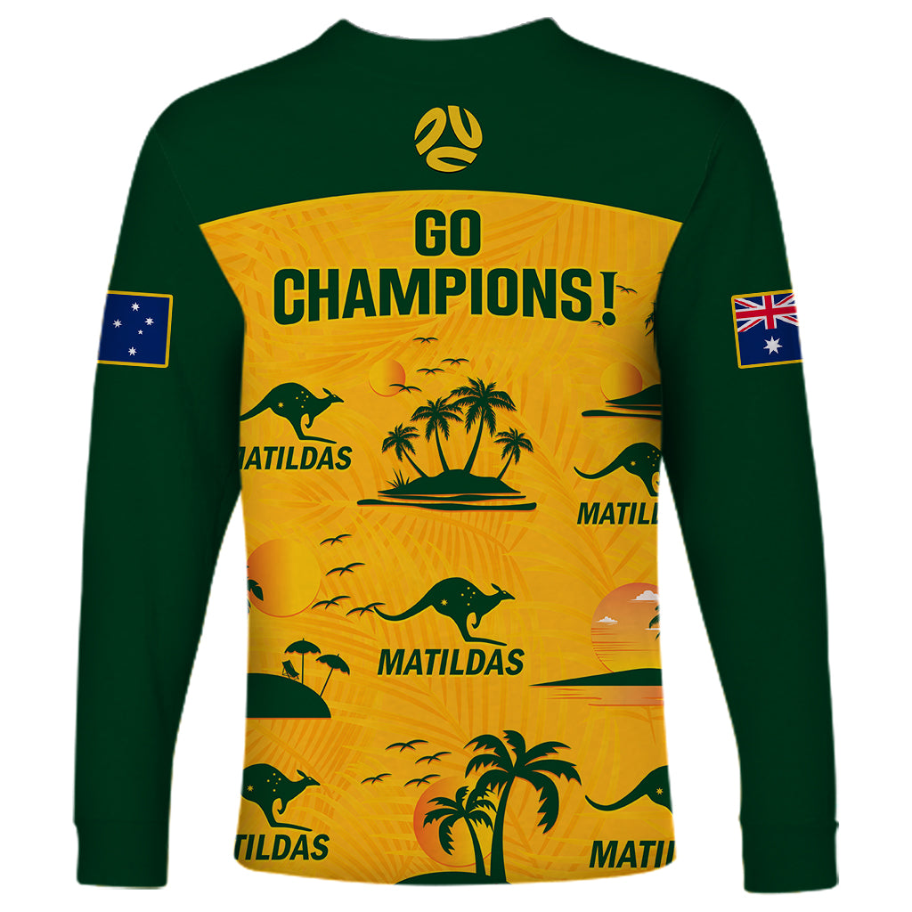 australia-soccer-long-sleeve-shirt-matildas-world-cup-2023-tropical-style