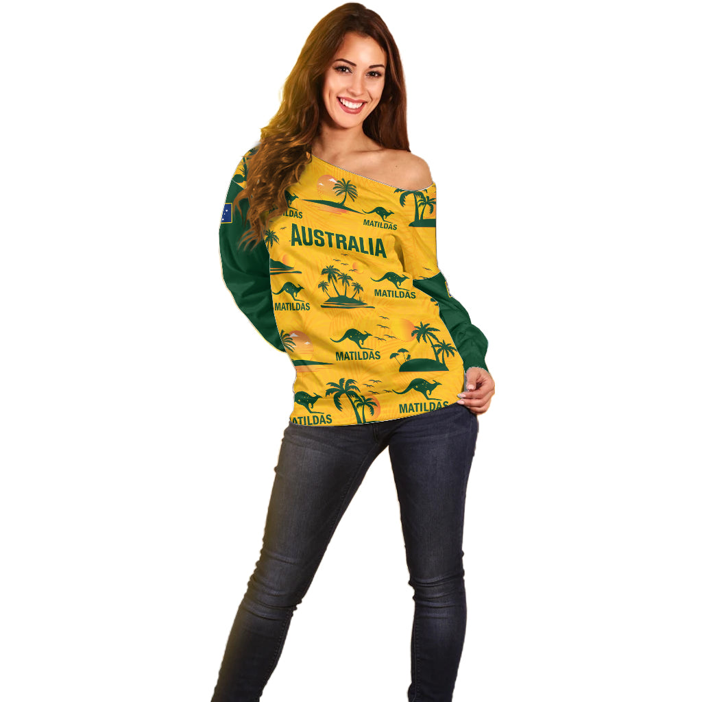 australia-soccer-off-shoulder-sweater-matildas-world-cup-2023-tropical-style