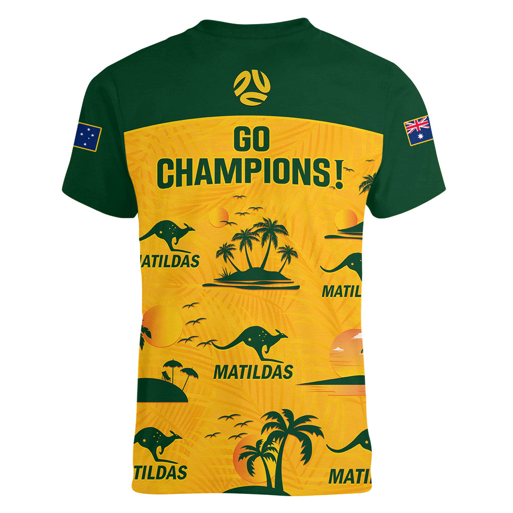 australia-soccer-women-v-neck-t-shirt-matildas-world-cup-2023-tropical-style
