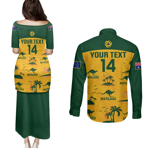 custom-australia-soccer-couples-matching-puletasi-dress-and-long-sleeve-button-shirts-matildas-world-cup-2023-tropical-style