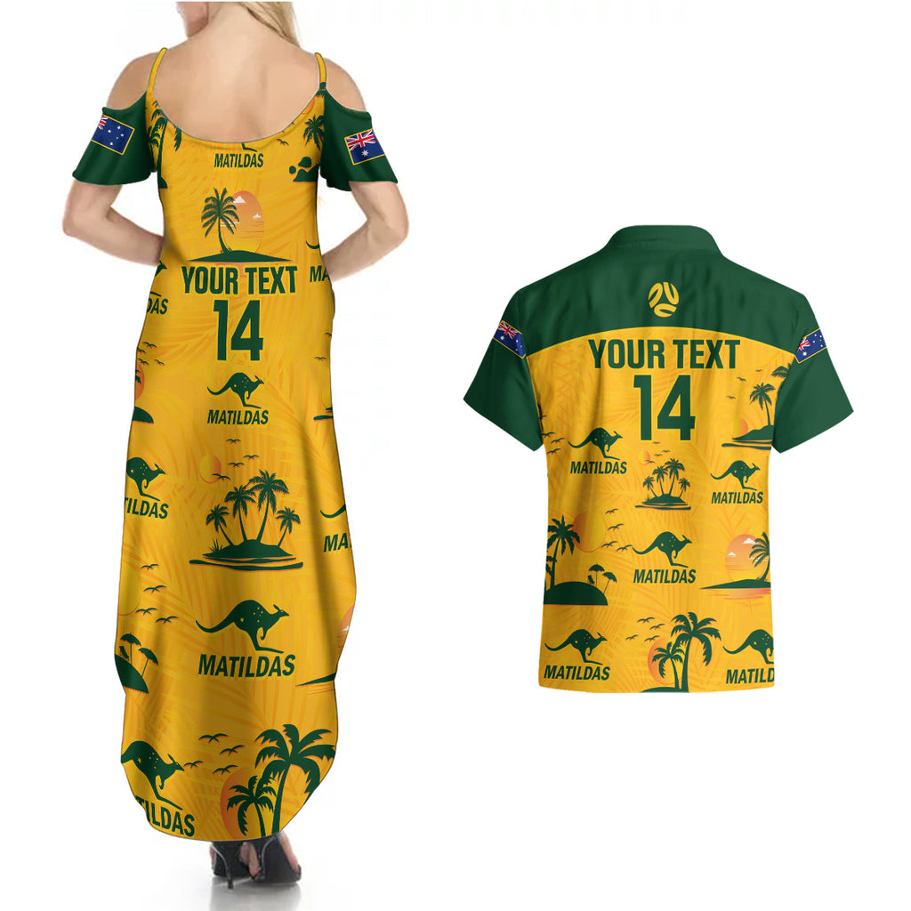 custom-australia-soccer-couples-matching-summer-maxi-dress-and-hawaiian-shirt-matildas-world-cup-2023-tropical-style