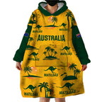 custom-australia-soccer-wearable-blanket-hoodie-matildas-world-cup-2023-tropical-style