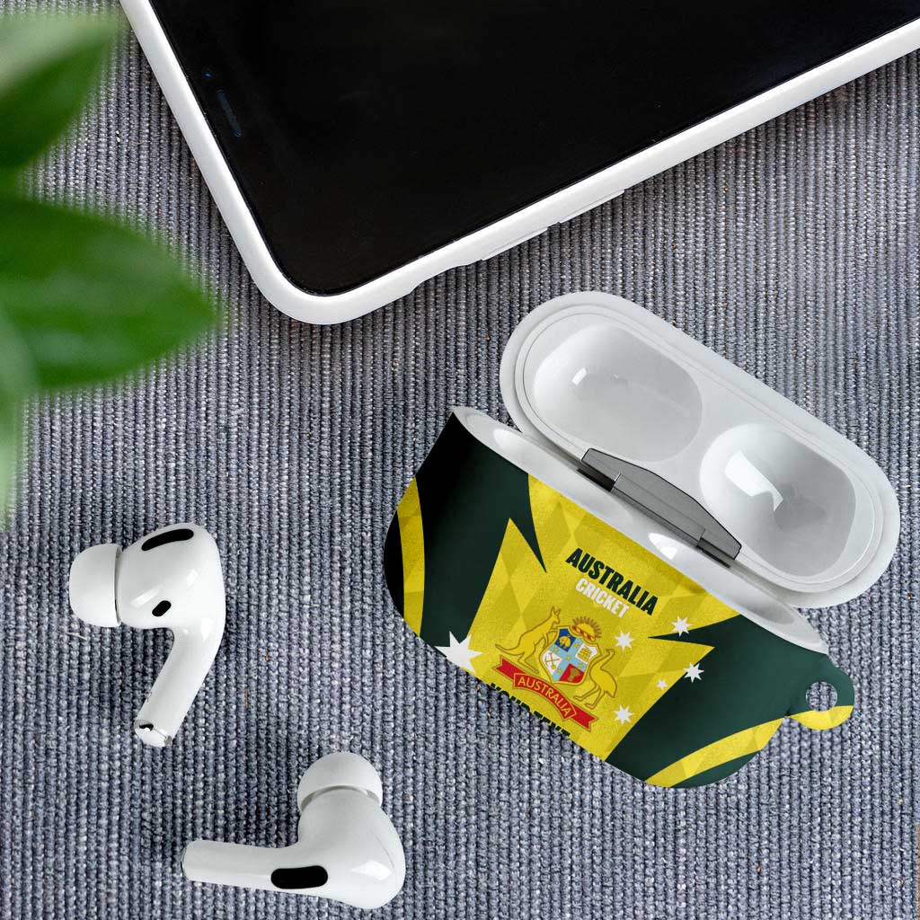 Australia Cricket Custom AirPods Case Go Aussie Dynamic Yellow - Aussie Hoodie