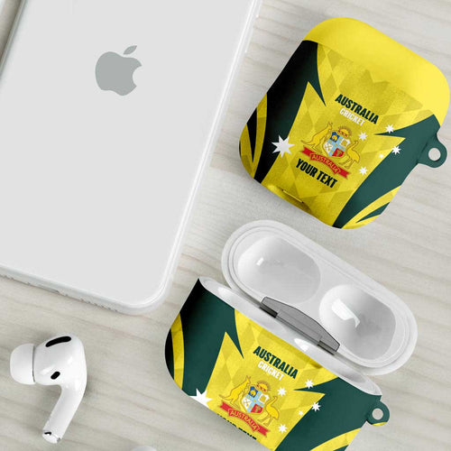 Australia Cricket Custom AirPods Case Go Aussie Dynamic Yellow - Aussie Hoodie