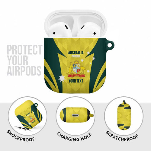 Australia Cricket Custom AirPods Case Go Aussie Dynamic Yellow - Aussie Hoodie