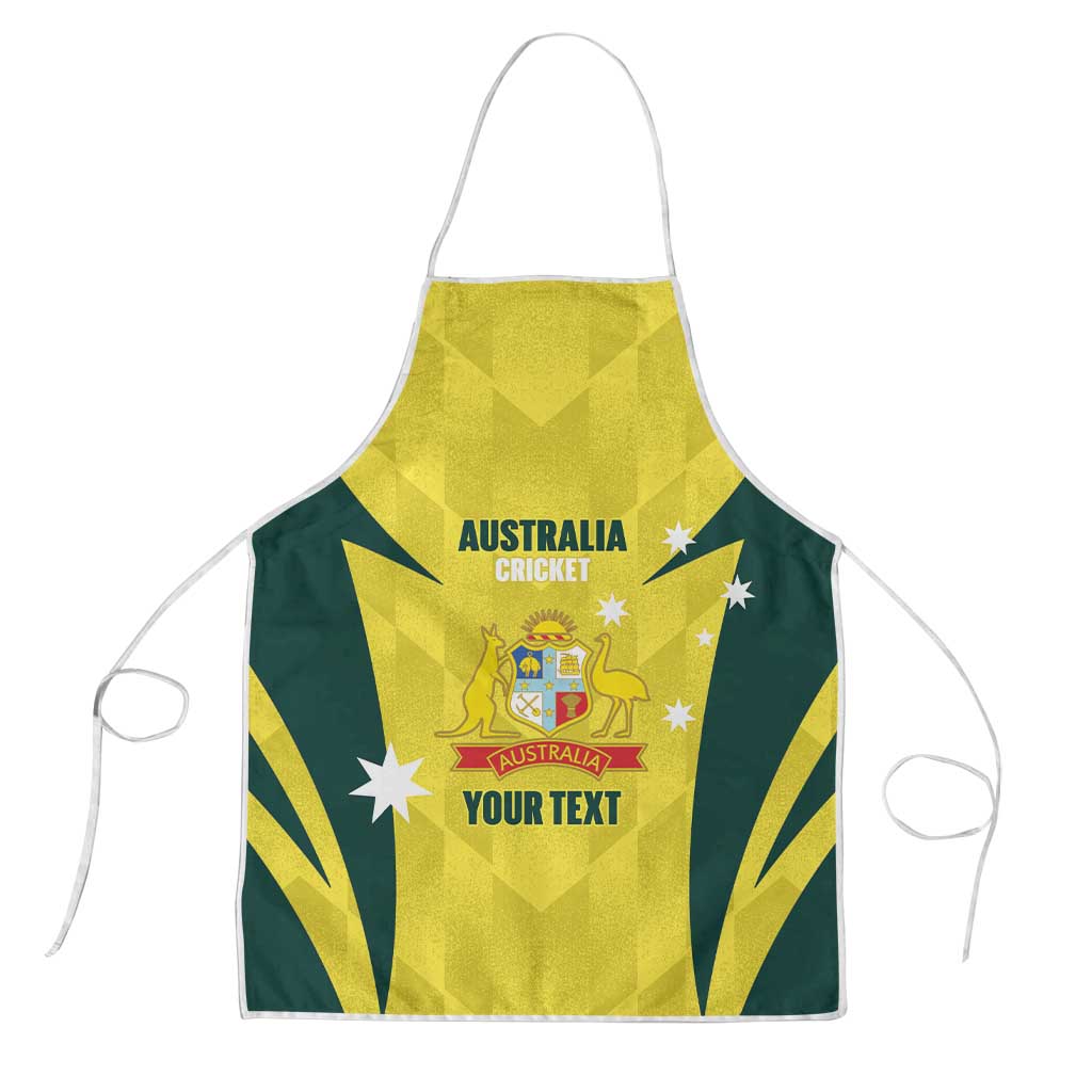 Australia Cricket Custom Apron Go Aussie Dynamic Yellow - Aussie Hoodie