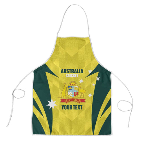 Australia Cricket Custom Apron Go Aussie Dynamic Yellow - Aussie Hoodie