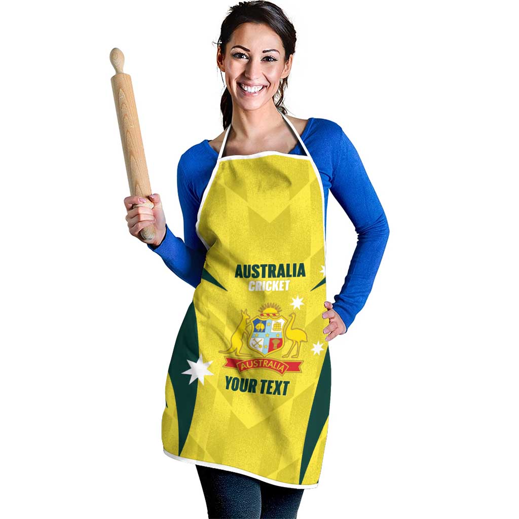 Australia Cricket Custom Apron Go Aussie Dynamic Yellow - Aussie Hoodie