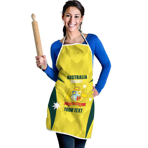 Australia Cricket Custom Apron Go Aussie Dynamic Yellow - Aussie Hoodie