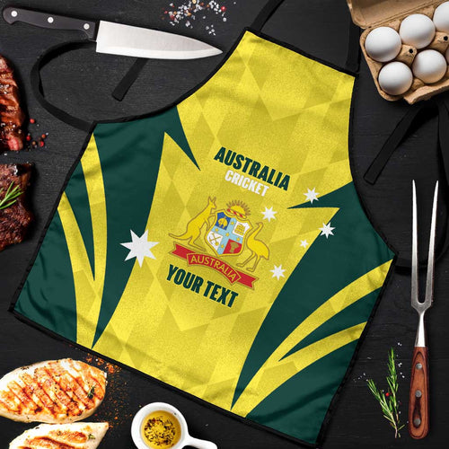 Australia Cricket Custom Apron Go Aussie Dynamic Yellow - Aussie Hoodie