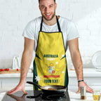 Australia Cricket Custom Apron Go Aussie Dynamic Yellow - Aussie Hoodie