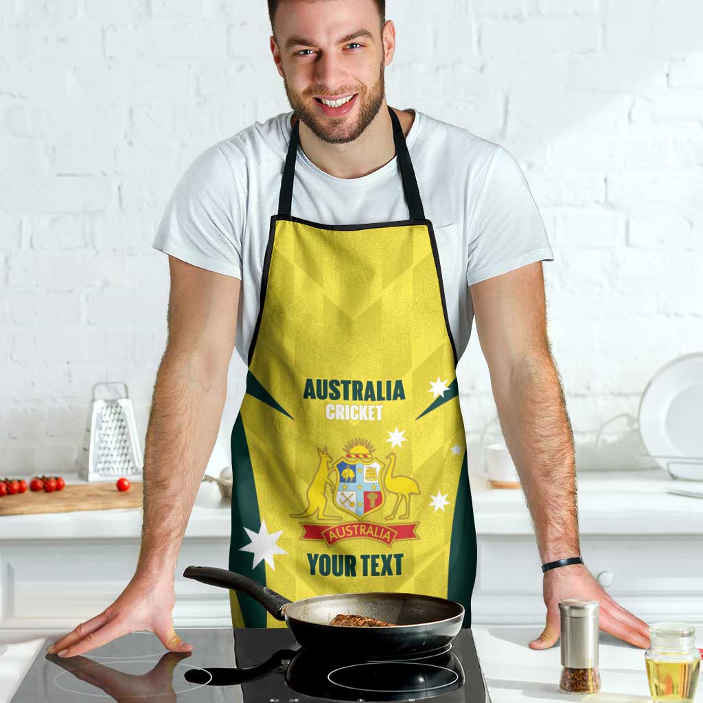 Australia Cricket Custom Apron Go Aussie Dynamic Yellow - Aussie Hoodie