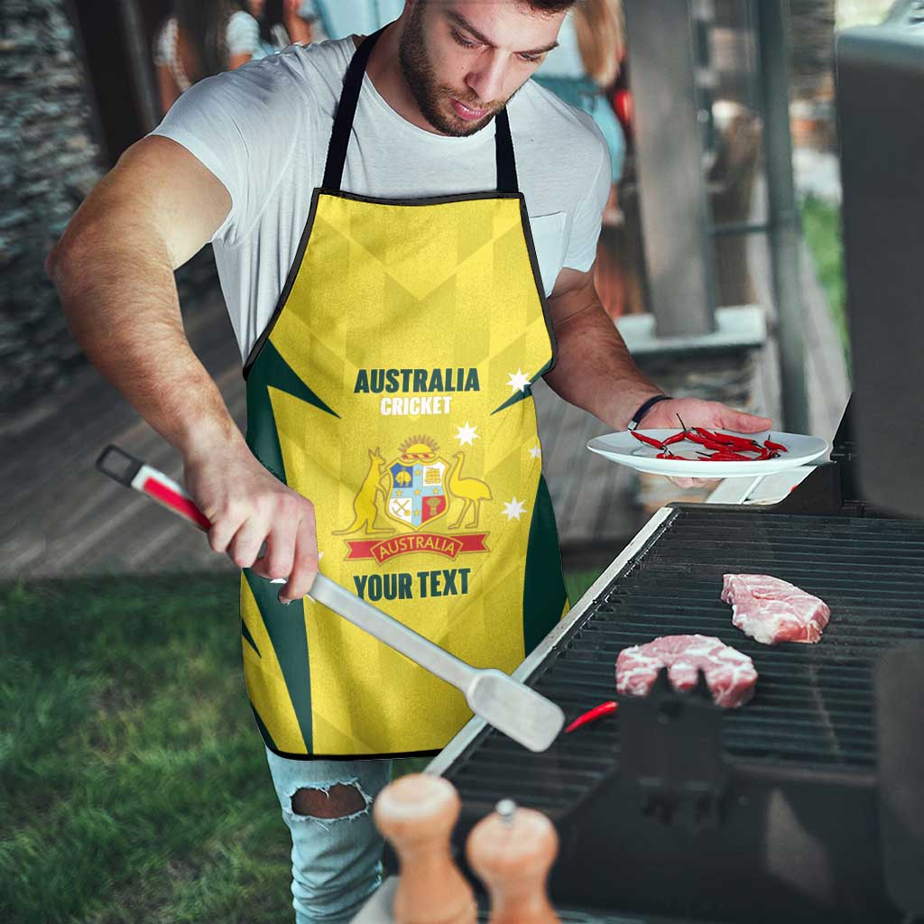 Australia Cricket Custom Apron Go Aussie Dynamic Yellow - Aussie Hoodie