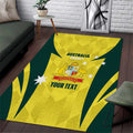 Australia Cricket Custom Area Rug Go Aussie Dynamic Yellow - Aussie Hoodie