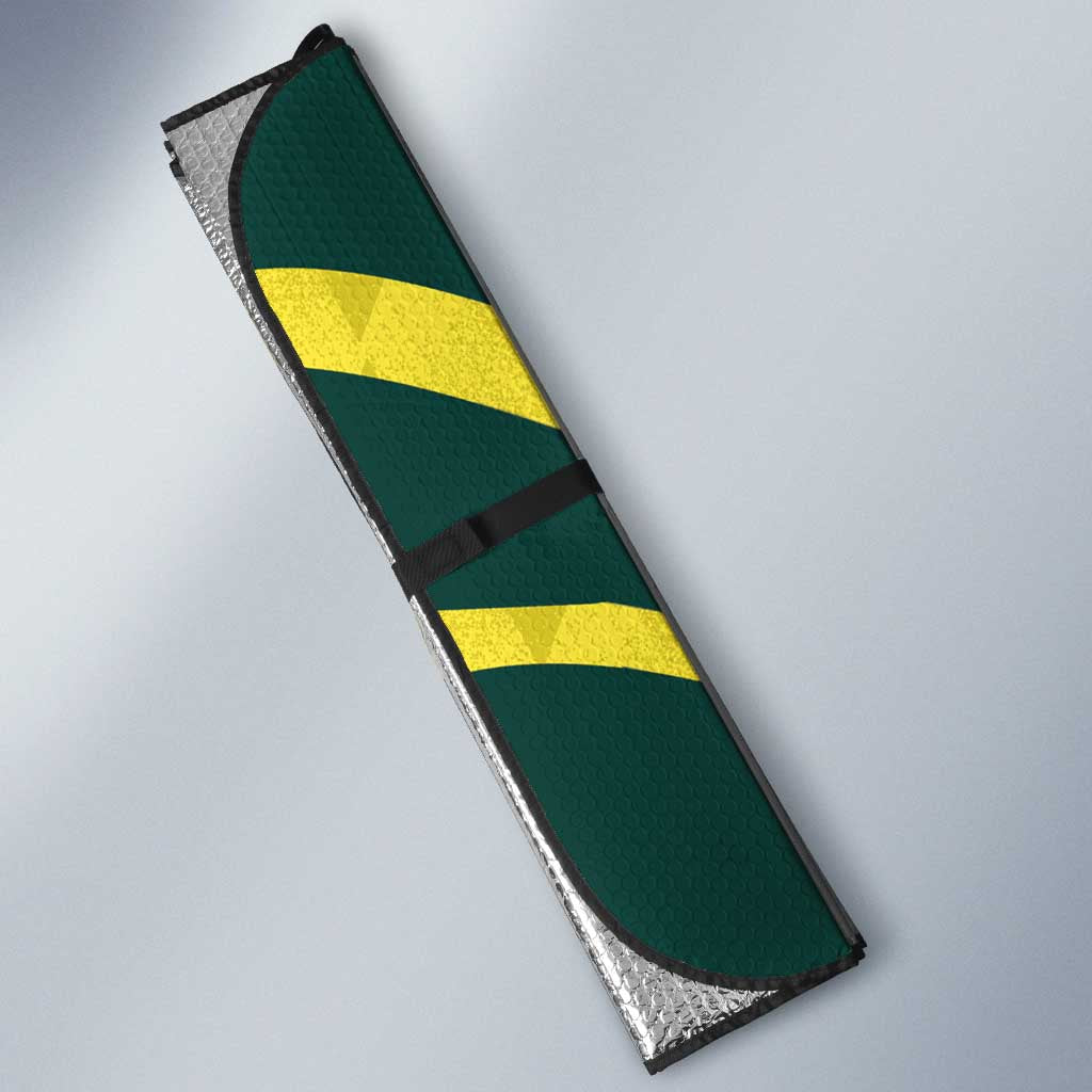 Australia Cricket Custom Auto Sun Shade Go Aussie Dynamic Yellow - Aussie Hoodie