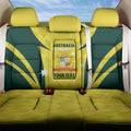 Australia Cricket Custom Back Car Seat Cover Go Aussie Dynamic Yellow - Aussie Hoodie