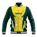 Australia Cricket Custom Baseball Jacket Go Aussie Dynamic Yellow - Aussie Hoodie