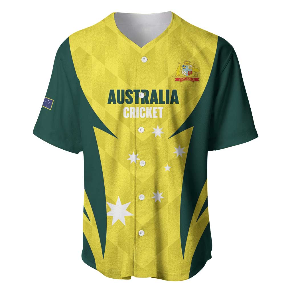 Australia Cricket Custom Baseball Jersey Go Aussie Dynamic Yellow - Aussie Hoodie