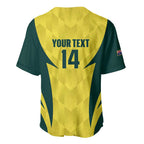 Australia Cricket Custom Baseball Jersey Go Aussie Dynamic Yellow - Aussie Hoodie