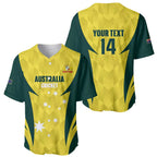 Australia Cricket Custom Baseball Jersey Go Aussie Dynamic Yellow - Aussie Hoodie