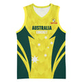 Australia Cricket Custom Basketball Jersey Go Aussie Dynamic Yellow - Aussie Hoodie