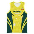 Australia Cricket Custom Basketball Jersey Go Aussie Dynamic Yellow - Aussie Hoodie