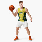 Australia Cricket Custom Basketball Jersey Go Aussie Dynamic Yellow - Aussie Hoodie