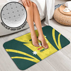 Australia Cricket Custom Bathroom Set Go Aussie Dynamic Yellow - Aussie Hoodie