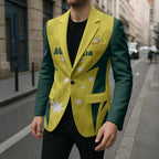 Australia Cricket Custom Blazer Go Aussie Dynamic Yellow - Aussie Hoodie