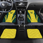Australia Cricket Custom Car Mats Go Aussie Dynamic Yellow - Aussie Hoodie