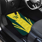 Australia Cricket Custom Car Mats Go Aussie Dynamic Yellow - Aussie Hoodie