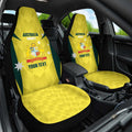 Australia Cricket Custom Car Seat Cover Go Aussie Dynamic Yellow - Aussie Hoodie