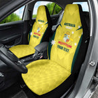 Australia Cricket Custom Car Seat Cover Go Aussie Dynamic Yellow - Aussie Hoodie