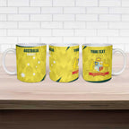Australia Cricket Custom Ceramic Mug Go Aussie Dynamic Yellow - Aussie Hoodie
