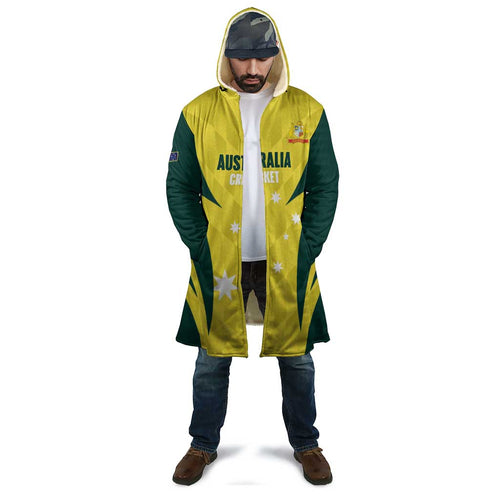 Australia Cricket Custom Cloak Go Aussie Dynamic Yellow - Aussie Hoodie
