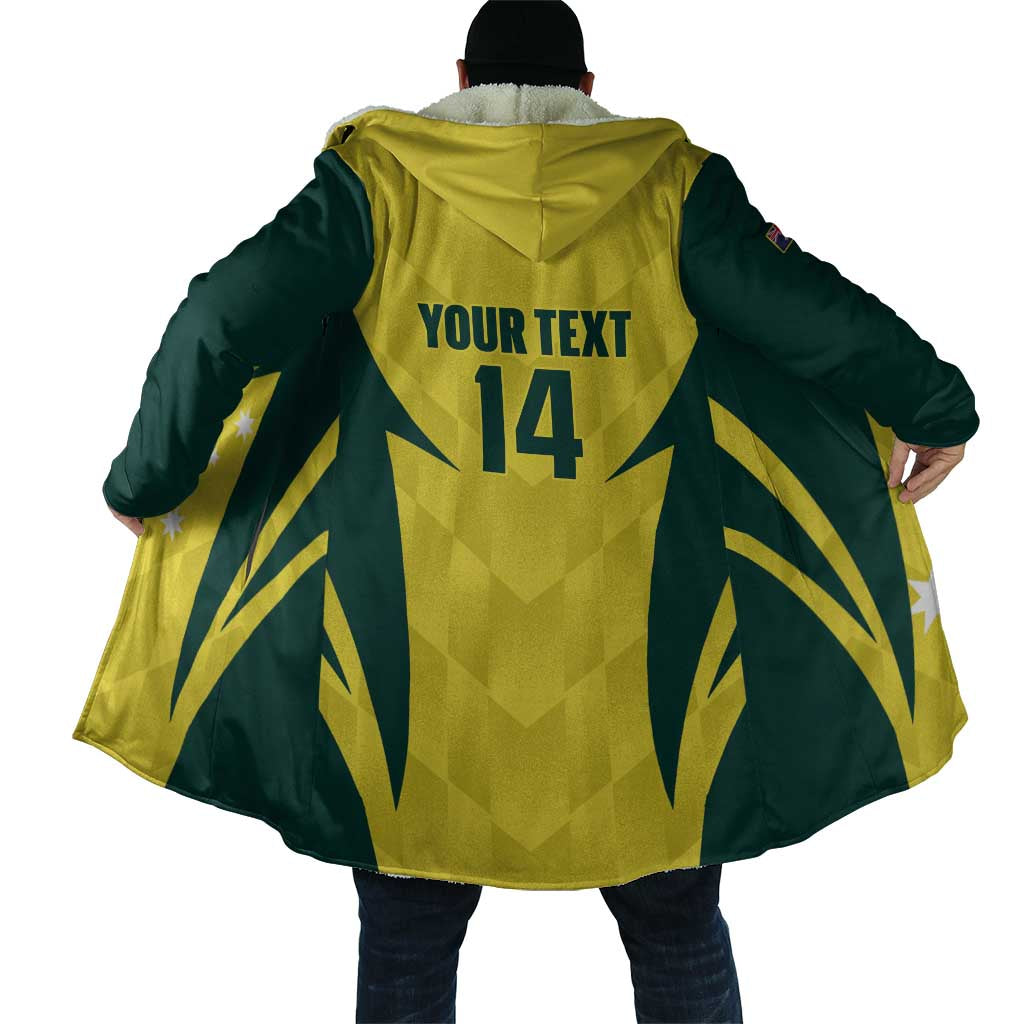 Australia Cricket Custom Cloak Go Aussie Dynamic Yellow - Aussie Hoodie